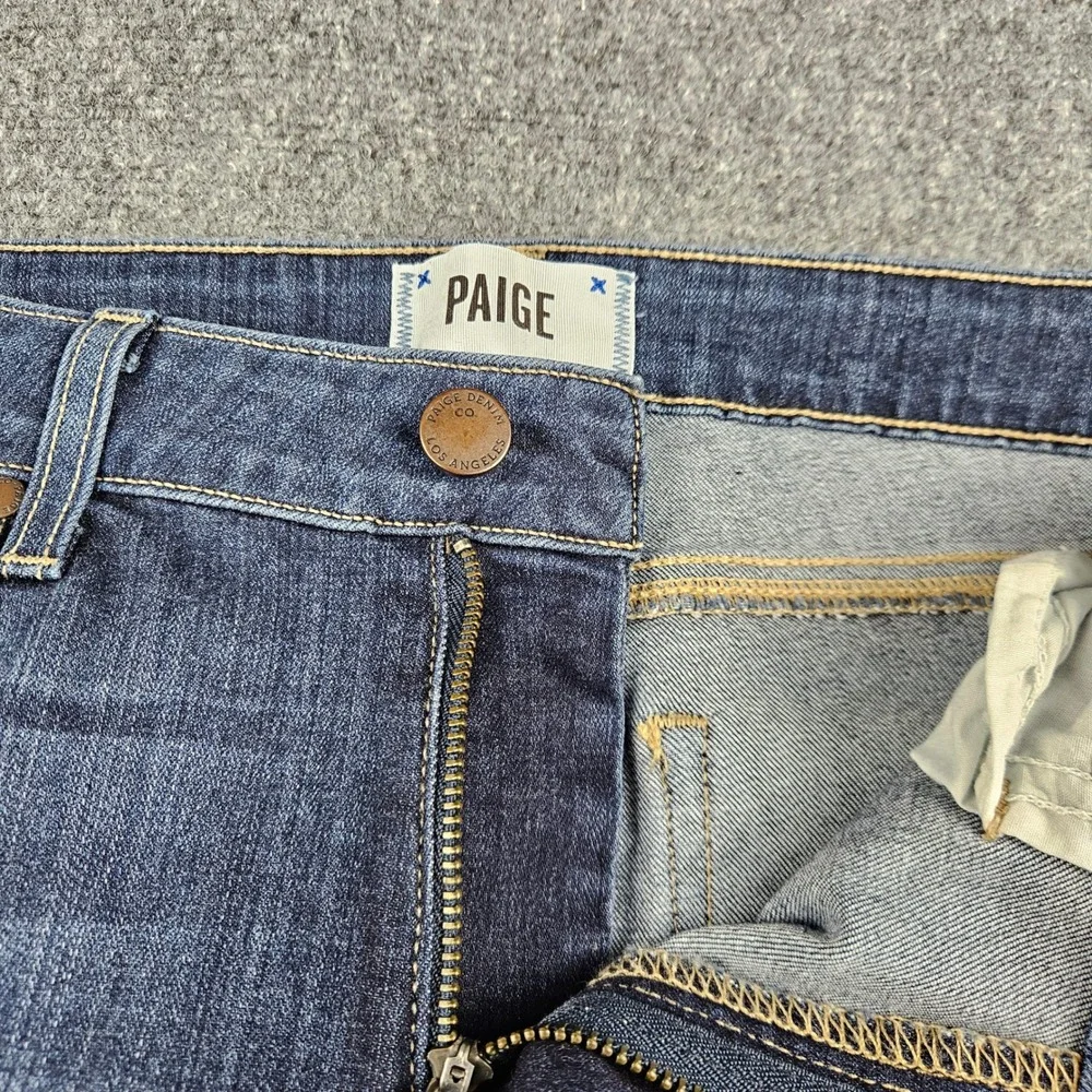 Paige Verdugo Ultra Skinny Distressed Jeans Dark Wash Size 31 Indigo Denim‎